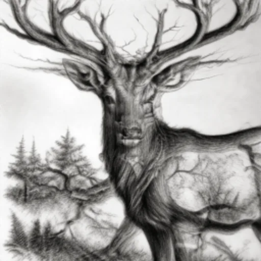 Stag and oak: Stag